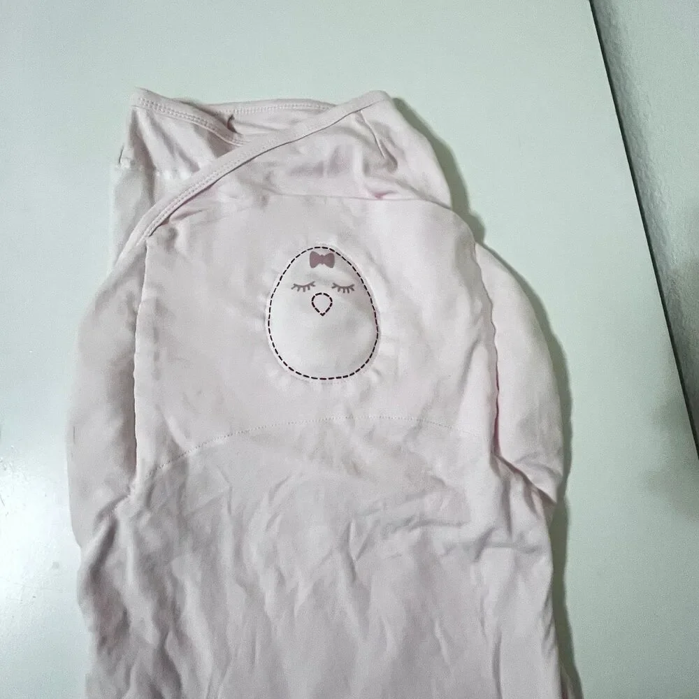 Nested Bean Zen Swaddle Classic Soft Pink Cotton Size 0-6 Months 7-18 lbs